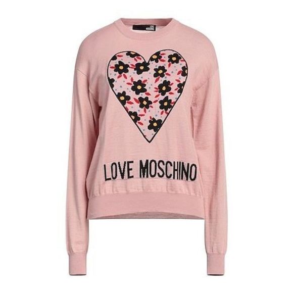 LOVE MOSCHINO Intarsia-knit wool-blend sweater - Picture 1 of 10
